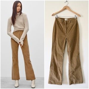 Wilfred Free Mazza High Waist Flare Corduroy Pants Size 6